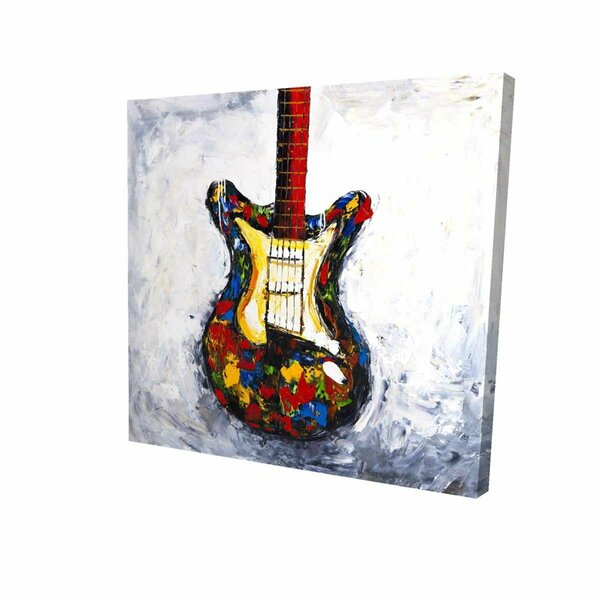 Fondo 16 x 16 in. Colorful Guitar-Print on Canvas FO2793501